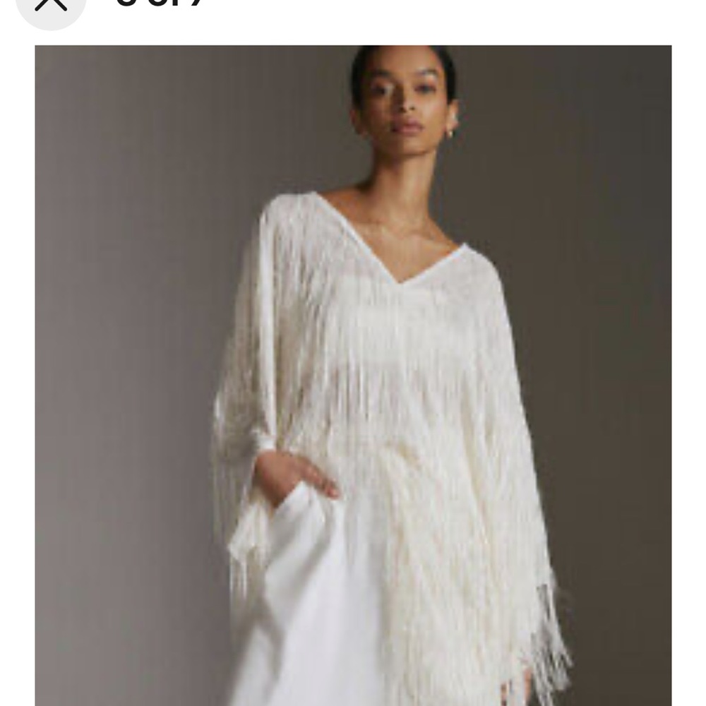 Fringed Shine Kaftan - Maeve